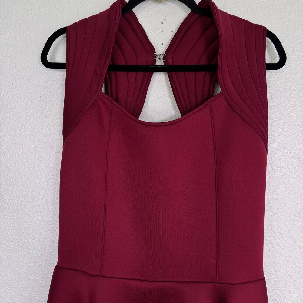 Elhoffer Dress Womens XL Galactic Commander Cosplay Costume Con Festival Maroon - Picture 5 of 14